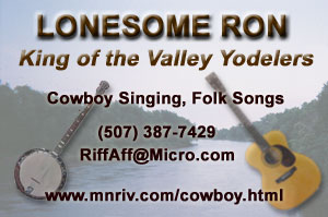 Lonesome Ron Yodeling Business Card